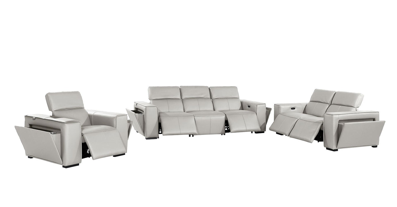1224 - 6-Piece Modular Power Reclining Sofa, Loveseat & Chair Set In With 5 Power Recliners & Power Headrests