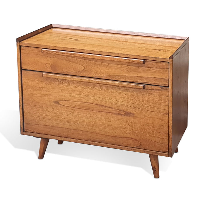 American Modern - Lateral File Cabinet - Cinnamon