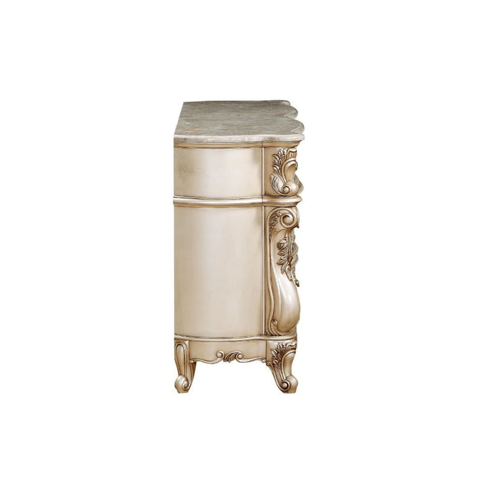 Gorsedd - Dresser With Marble Top - Marble Top & Golden Ivory