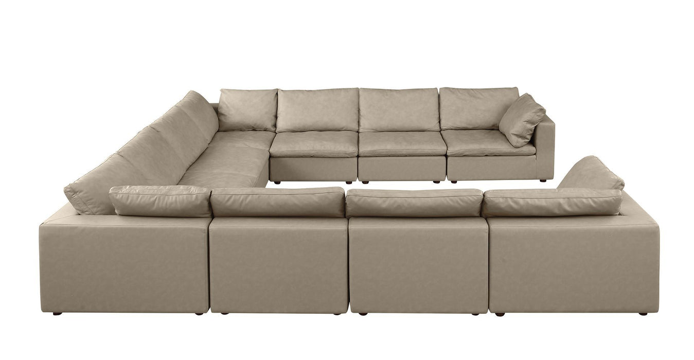 1100 - 11-Piece U-Shaped Sectional In Top-Grain Italian Leather