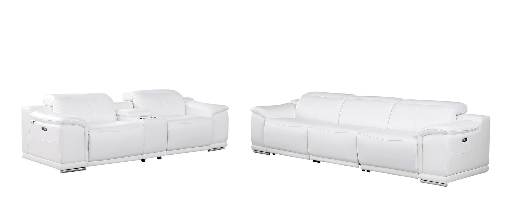 9762 - 6-Piece Modular Power Reclining Sofa And Console Loveseat Set With 5 Power Recliners In
