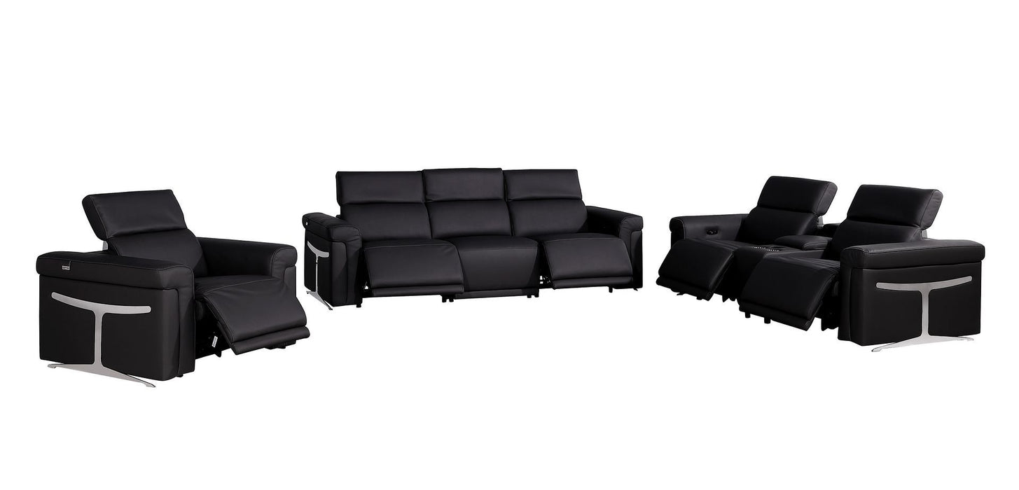 1126 - 7-Piece Modular Power Reclining Sofa, Loveseat & Chair Set In With 5 Power Recliners & Power Headrests