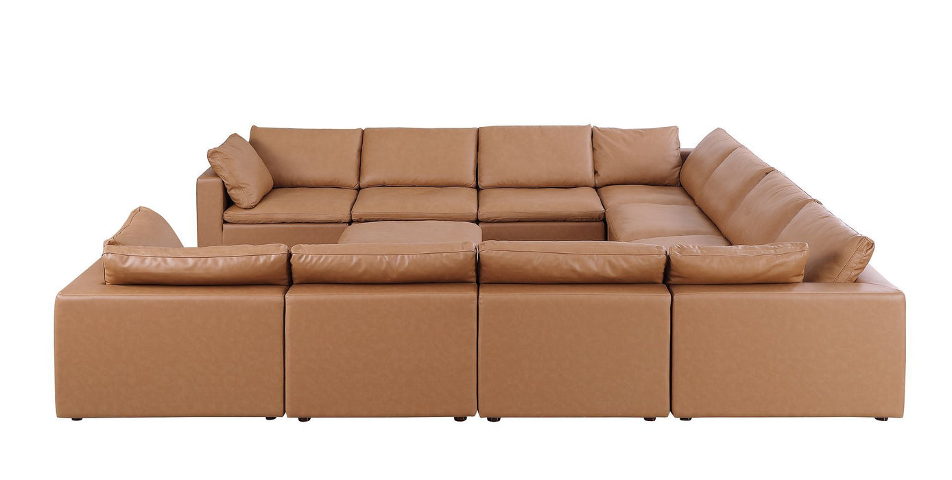1100 - 11-Piece U-Shaped Sectional In Top-Grain Italian Leather