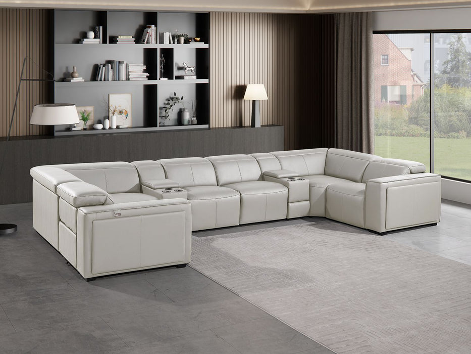 1224 - 8-Piece U-Shaped Sectional Sofa In With 4 Power Recliners & Power Headrest