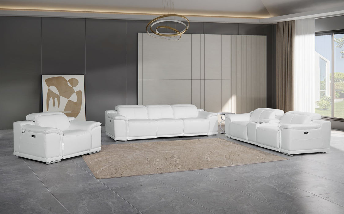 9762 - 7-Piece Modular Power Reclining Sofa, Loveseat And Chair Set With 6 Power Recliners In