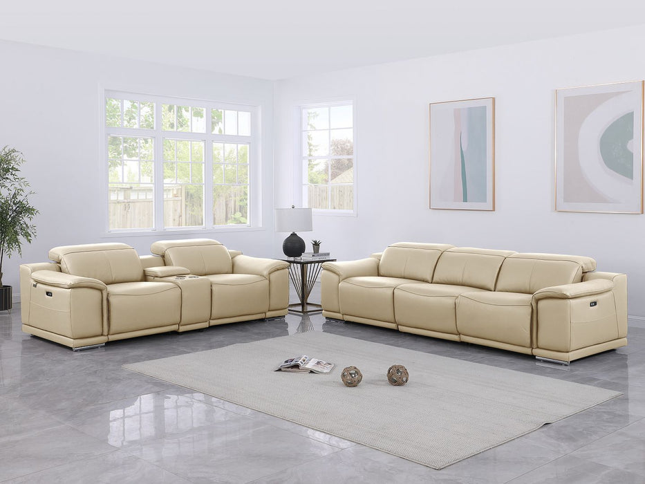 9762 - 6-Piece Modular Power Reclining Sofa And Console Loveseat Set With 5 Power Recliners In