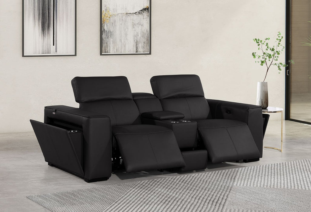1224 - 3-Piece Modular Power Reclining Loveseat In With 2 Power Recliners & Power Headrests
