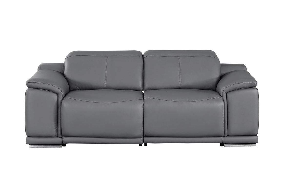 2679 - Genuine Leather Loveseat With Dual Power Recliners