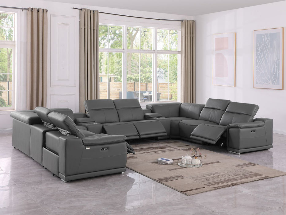 9762 - 10-Piece U-Shaped Sectional Sofa With 4 Power Recliners
