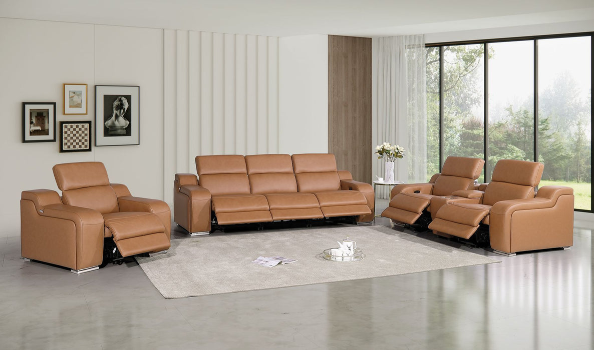 1116 - 7-Piece Modular Power Reclining Sofa, Loveseat & Chair Set In With 6 Power Recliners & Power Headrests