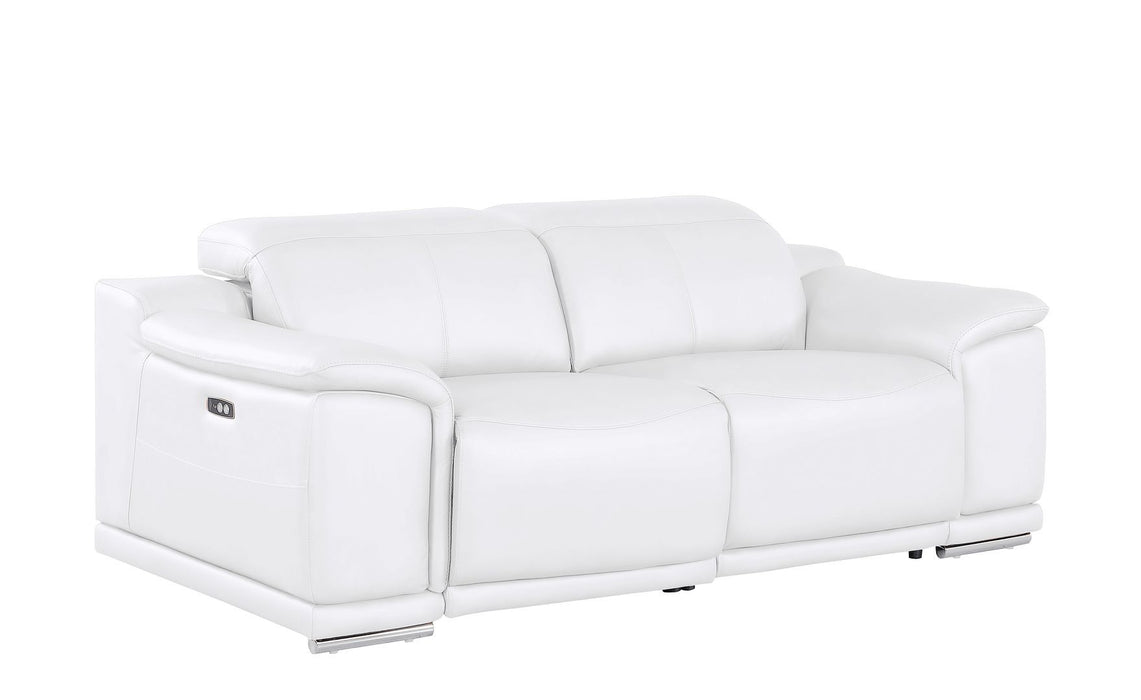 2679 - Genuine Leather Loveseat With Dual Power Recliners