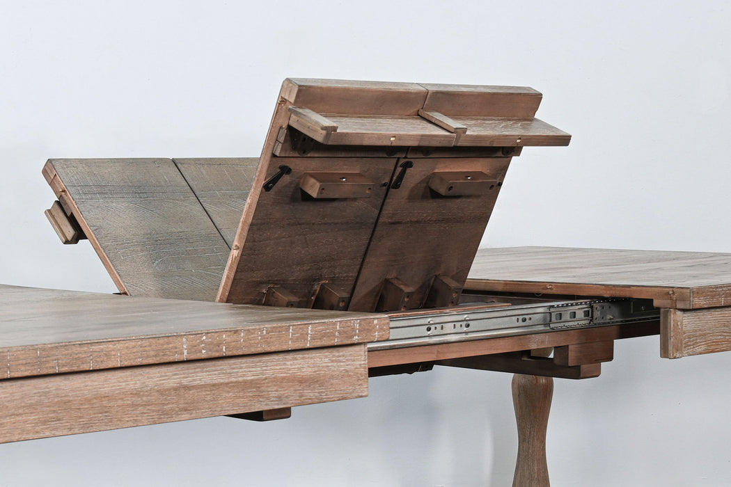 Sierra - Rectangular Extension Dining Table With Turned Legs - Amber