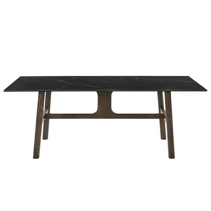 Destin - Dining Table - Sintered Stone & Walnut