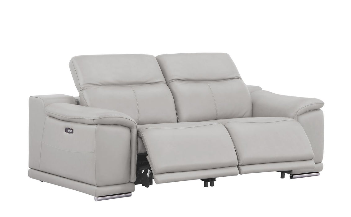 2679 - Genuine Leather Loveseat With Dual Power Recliners