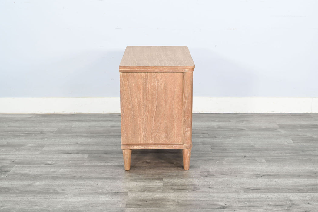 Transitional - Natural Wood 2-Drawer Nightstand - Oak Grove