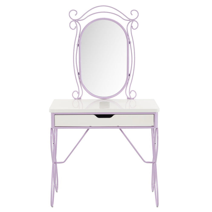 Priya II - Vanity Set - White & Light Purple