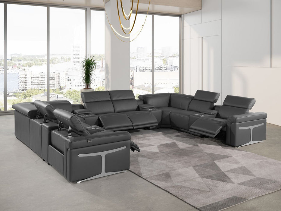 1126 - 12-Piece U-Shaped Sectional Sofa In With 4 Power Recliners & Power Headrests