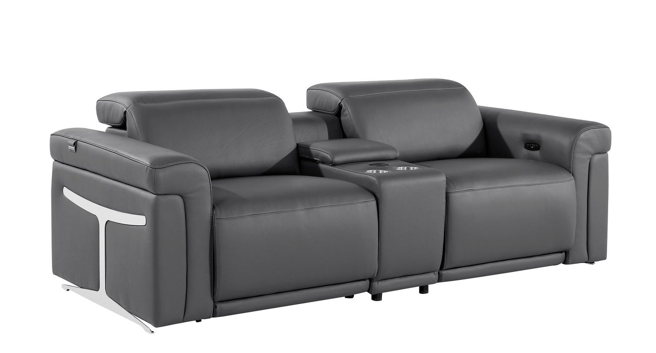 1126 - 3-Piece Modular Power Reclining Loveseat In With 2 Power Recliners & Power Headrests
