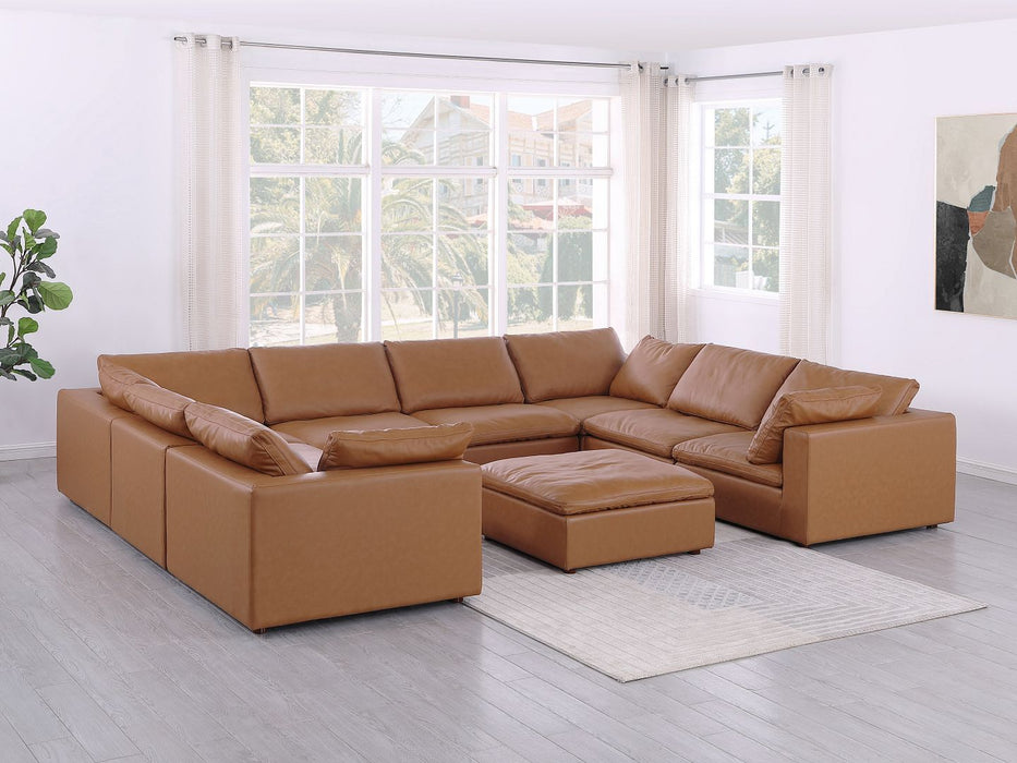 1100 - 9-Piece U-Shaped Sectional In Top-Grain Italian Leather