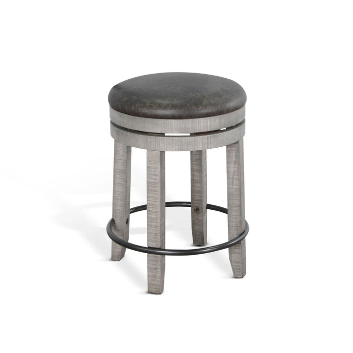 Alpine - Swivel Stool With Cushion Seat
