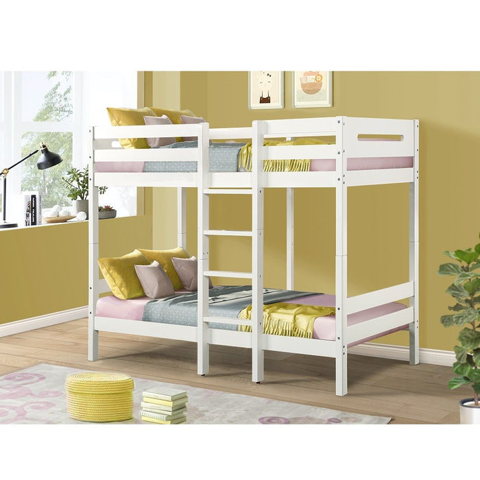 Esin - Twin Over Twin Bunk Bed - White