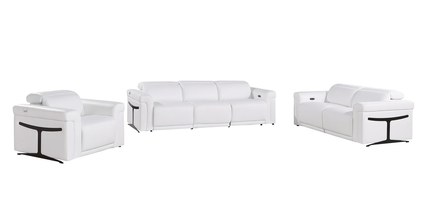 1126 - 6-Piece Modular Power Reclining Sofa, Loveseat & Chair Set In With 6 Power Recliners & Power Headrests