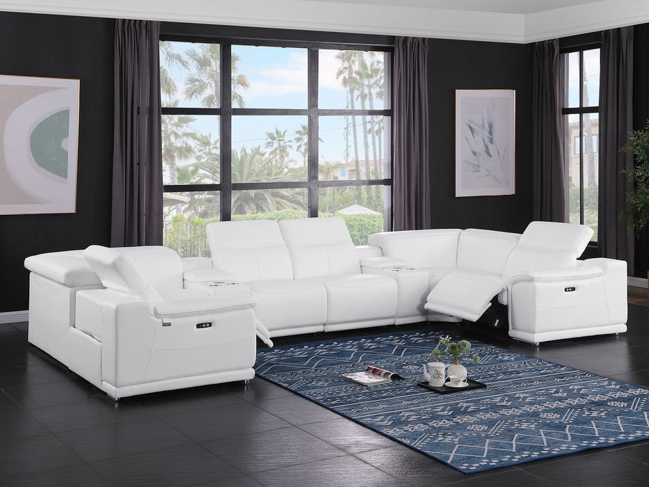 9762 - 8-Piece U-Shaped Sectional Sofa With 2 Power Recliners