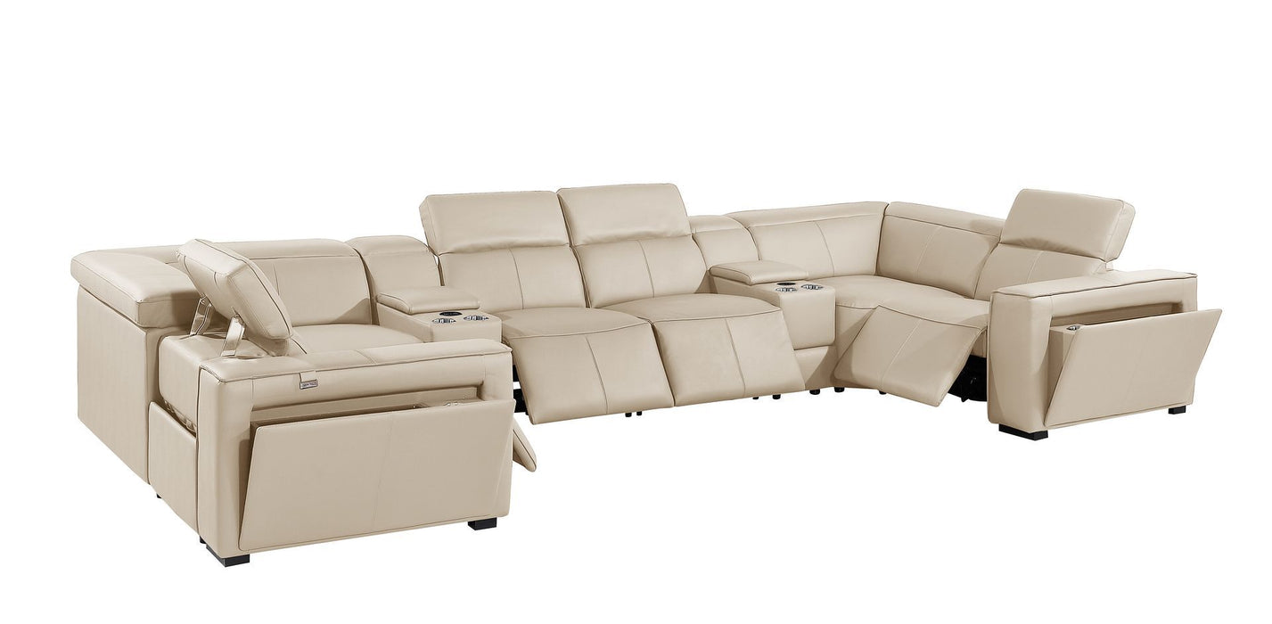1224 - 8-Piece U-Shaped Sectional Sofa In With 4 Power Recliners & Power Headrest
