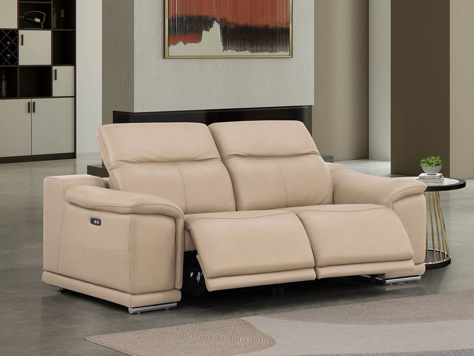 2679 - Genuine Leather Loveseat With Dual Power Recliners