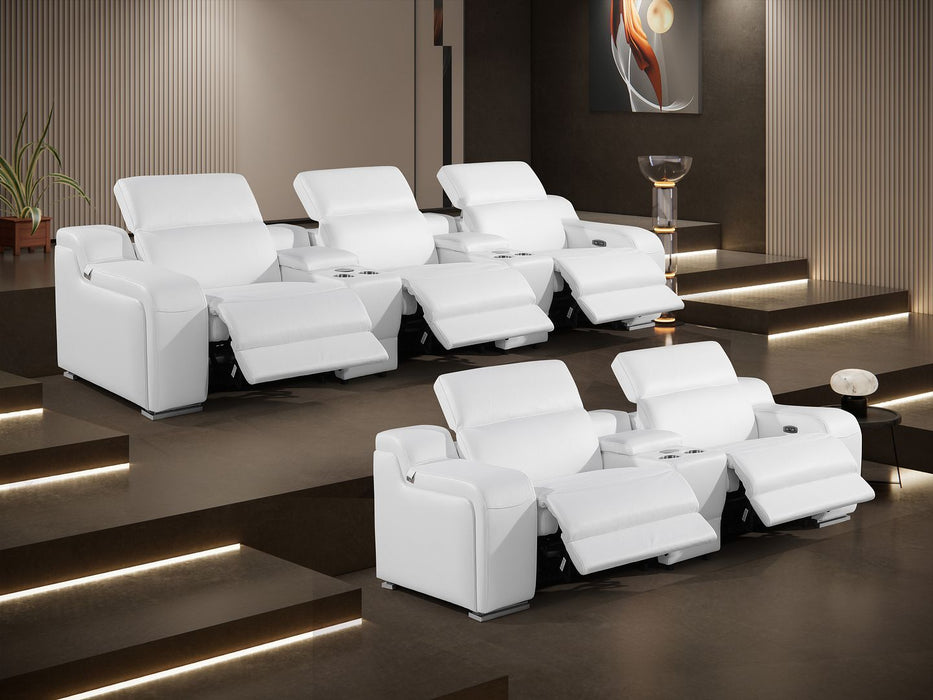 1116 - 8-Piece Modular Power Reclining Sofa, Loveseat & Chair Set In With 5 Power Recliners & Power Headrests