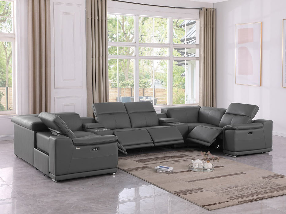 9762 - 8-Piece U-Shaped Sectional Sofa With 4 Power Recliner