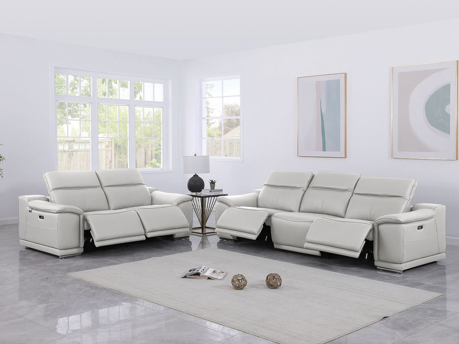 9762 - 5-Piece Modular Power Reclining Sofa And Loveseat Set With 5 Power Recliners In