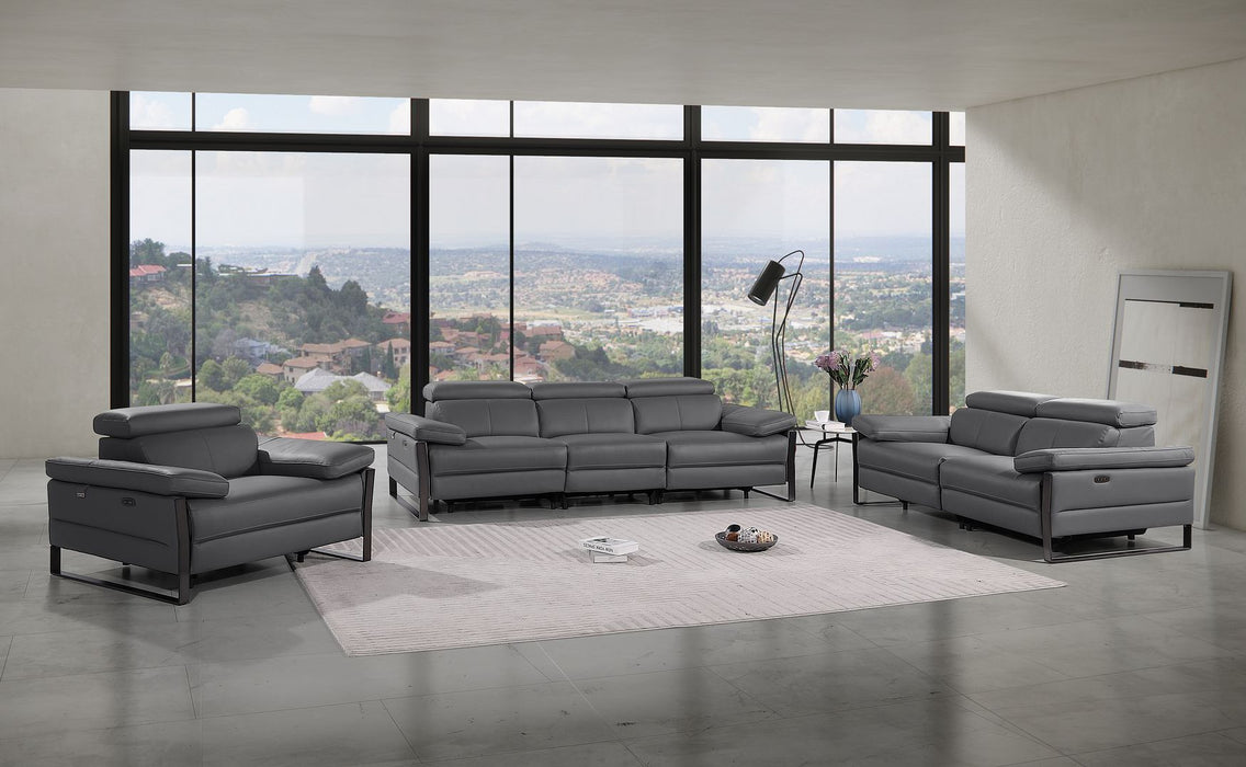 1246 - Modular Power Triple Reclining Sofa, Loveseat, And Chair Set With Power Headrests