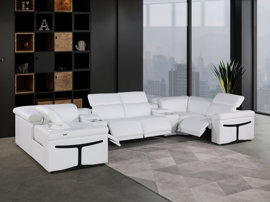 1126 - 8-Piece U-Shaped Sectional Sofa In With 4 Power Recliners & Power Headrest
