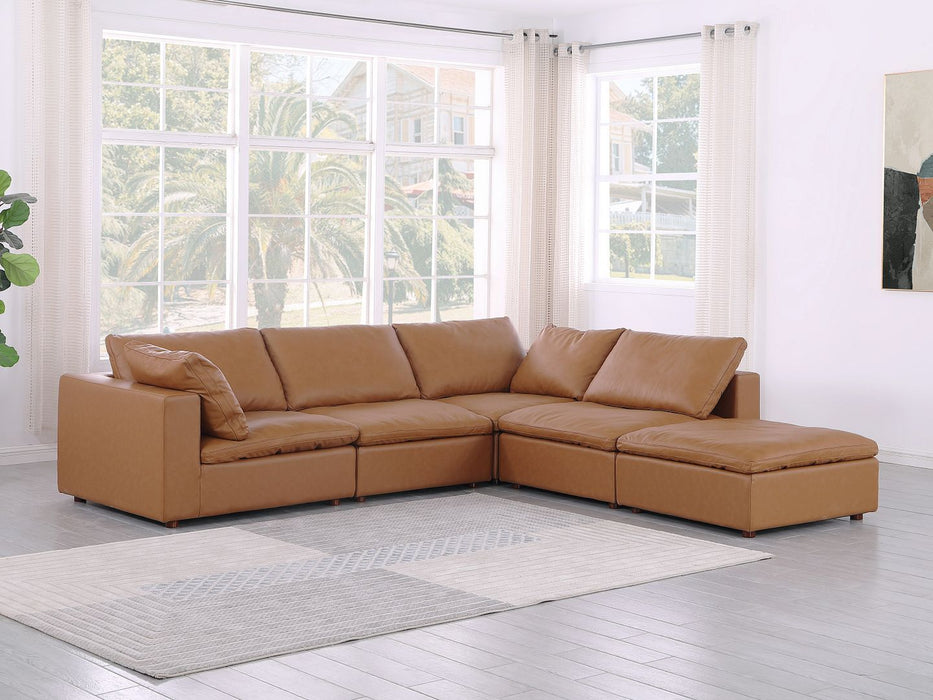 1100 - 5-Piece 4-Seat Sectional (Top-Grain Italian Leather)