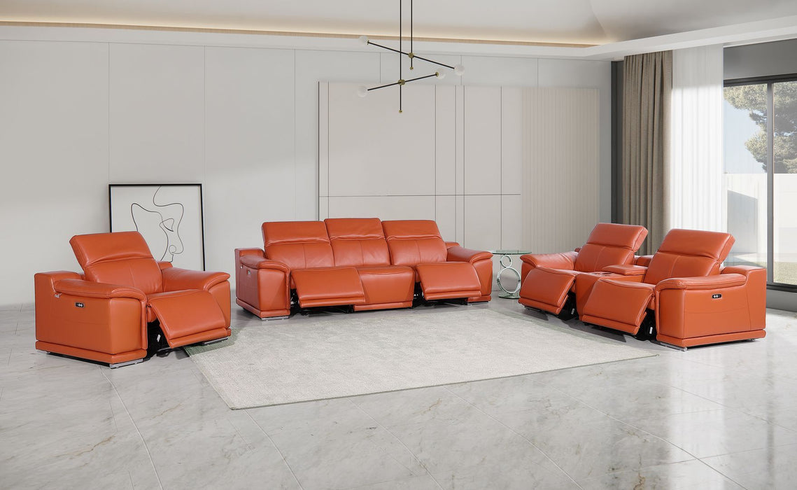 9762 - 7-Piece Modular Power Reclining Sofa, Loveseat And Chair Set With 5 Power Recliners In