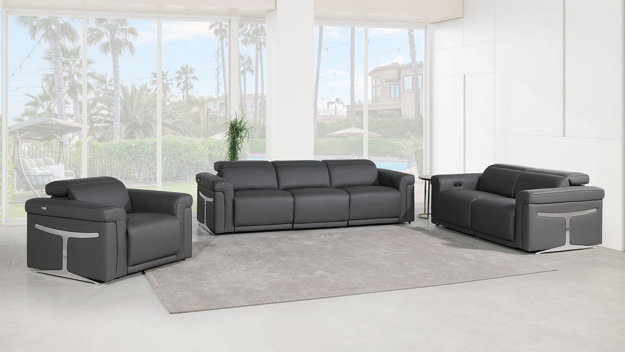 1126 - 6-Piece Modular Power Reclining Sofa, Loveseat & Chair Set In With 5 Power Recliners & Power Headrests