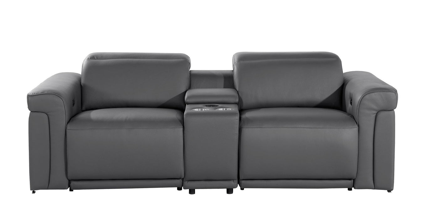 1126 - 3-Piece Modular Power Reclining Loveseat In With 2 Power Recliners & Power Headrests