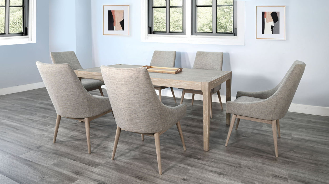 Modern - Blair 7 Piece Dining Set - Wheat