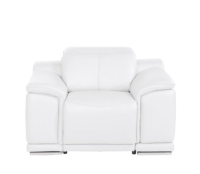 2679 - Power Reclining Chair With Power Headrest In Genuine Leather - Beige