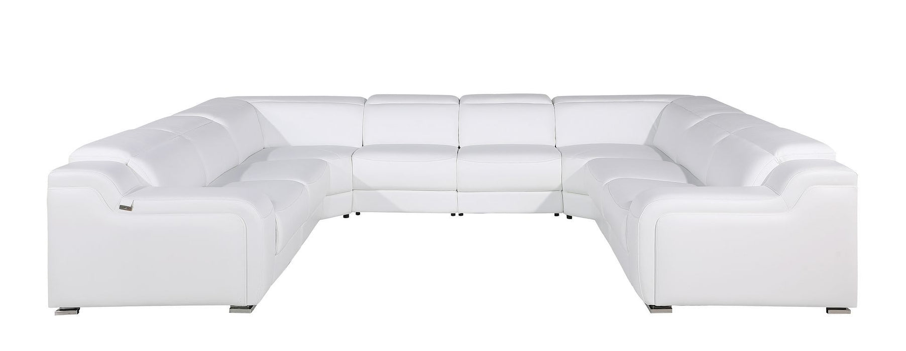 1116 - 8-Piece U-Shaped Sectional Sofa In With 4 Power Recliners & Power Headrests