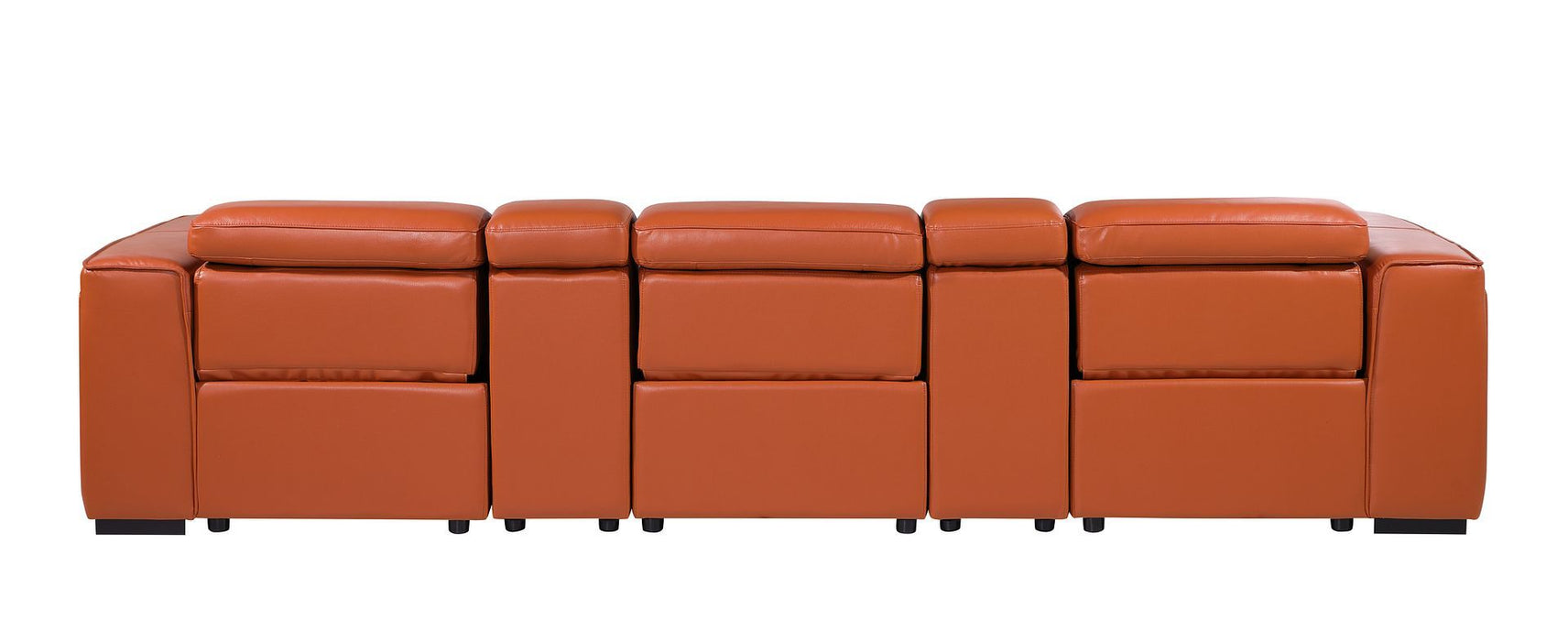 1224 - 5-Piece Modular Power Reclining Sofa In With 3 Power Recliners & Power Headrests