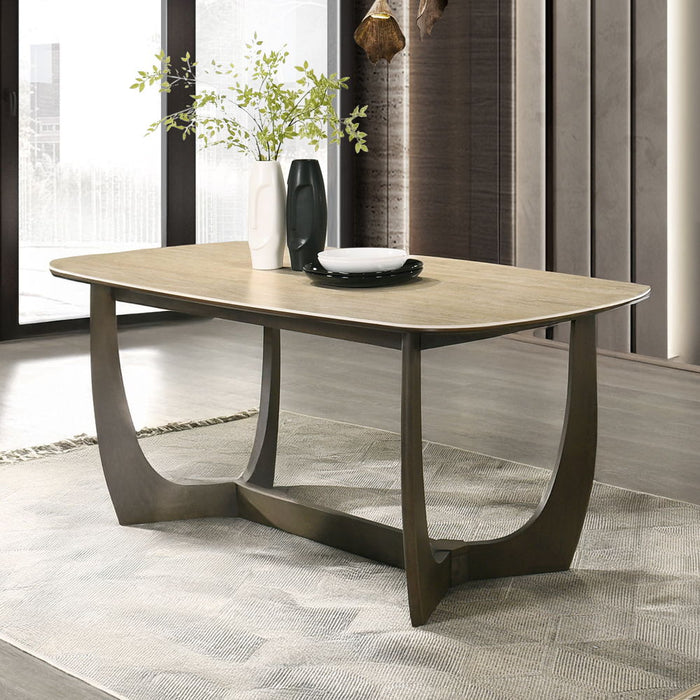 Davita - Dining Table With Ceramic Top - Walnut