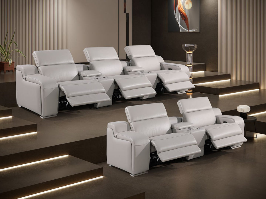 1116 - 8-Piece Modular Power Reclining Sofa, Loveseat & Chair Set In With 5 Power Recliners & Power Headrests