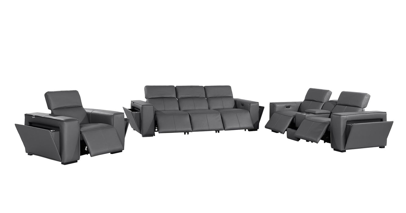 1224 - 7-Piece Modular Power Reclining Sofa, Loveseat & Chair Set In With 6 Power Recliners & Power Headrests