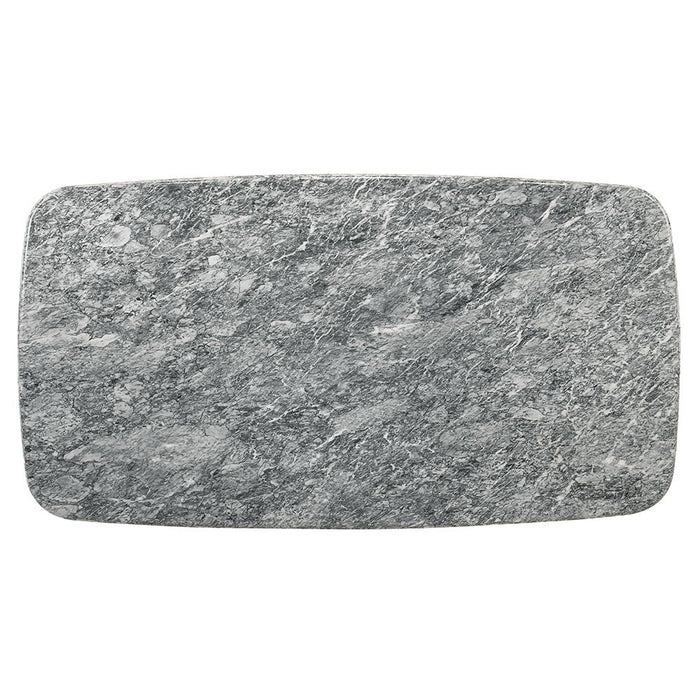 Dillon - Dining Table With Marble Top - Natural / Walnut