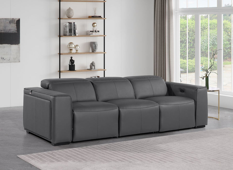 1224 - 3-Piece Modular Power Reclining Sofa In With 3 Power Recliners & Power Headrests