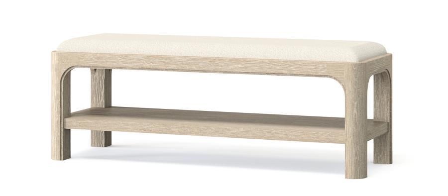 Solano - 49" Bedroom Bed End Bench - Weathered Mango