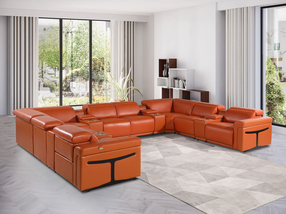 1126 - 12-Piece U-Shaped Sectional Sofa In With 4 Power Recliners & Power Headrests
