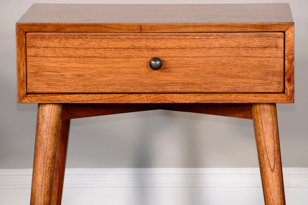 American Modern - Mitred Solid Wood Nightstand - Cinnamon